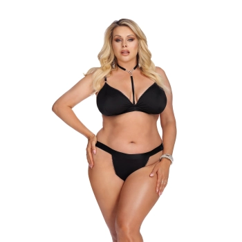 LAURA SET XXL+ (komplet biustonosz+stringi/set bra+thongs)