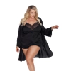 LAURA black robe XL+ (czarny szlafrok)