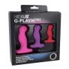 Nexus - G-Play Trio Plus Unisex Vibrator Pack S/M/L Pink Red Purple