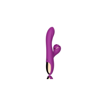 Dual Vibrator with Sucking Function Purple