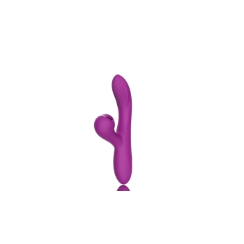 Dual Vibrator with Sucking Function Purple