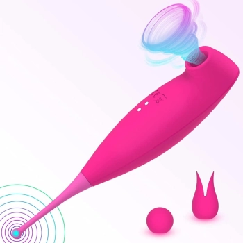 Clitoris Suction Vibration Stick RED