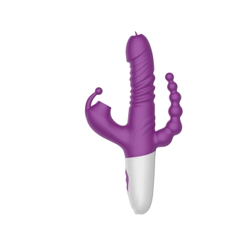 Triple Stimulation Thrusting Vibrator