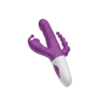 Triple Stimulation Thrusting Vibrator