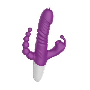 Triple Stimulation Thrusting Vibrator