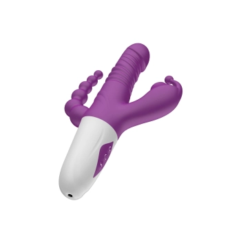 Triple Stimulation Thrusting Vibrator