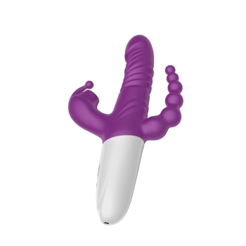 Triple Stimulation Thrusting Vibrator