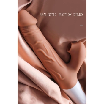 Realistic Thrusting Dildo with Suction Function