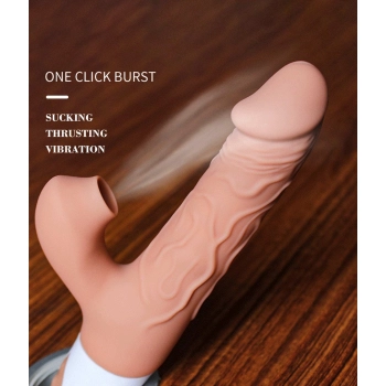 Realistic Thrusting Dildo with Suction Function