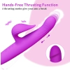 3 in 1 Thrusting Vibrator PURPLE