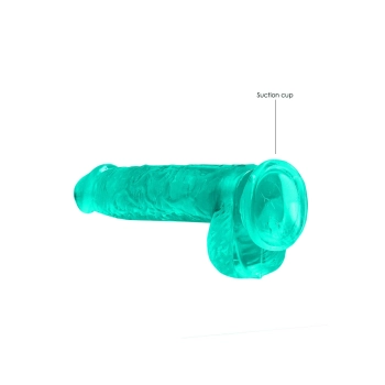 Zielone dildo do penetracji pochwy i anusa 17 cm